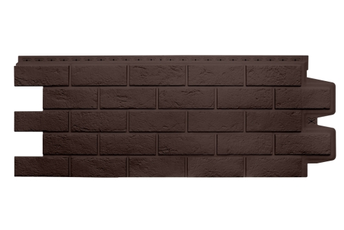 Фасадная панель GL Состаренный кирпич Classic шоколадный