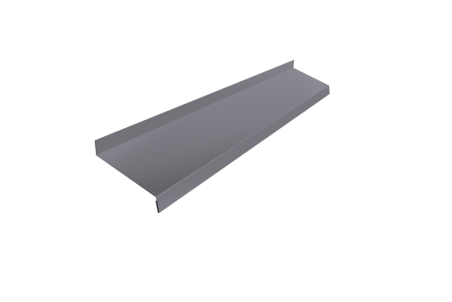 Отлив простой 150 0,45 PE с пленкой RAL 7004 сигнальный серый (2м)