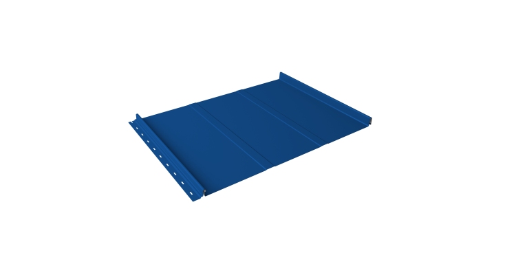 Кликфальц Line Grand Line 0.45 PE с пленкой на замках RAL 5005 сигнальный синий