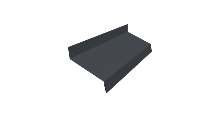 Отлив простой 50 0,5 Velur X RAL 7024 мокрый асфальт (2м)