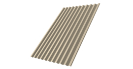 Профнастил С21 R 0,5 Satin RAL 1015 светлая слоновая кость