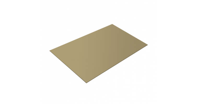 Плоский лист 0.45 PE RAL 1014 слоновая кость