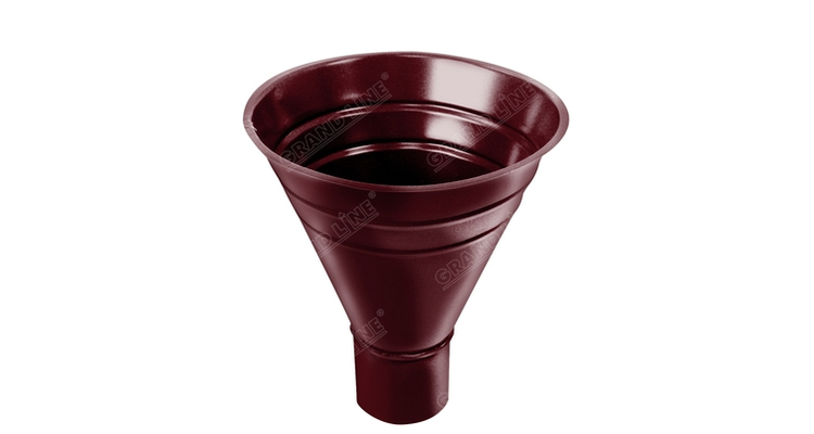 Воронка водосборная, PU 250/90 мм RAL 3005 красное вино