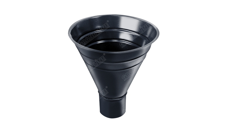 Воронка водосборная, PU 250/90 мм RAL 7024 мокрый асфальт