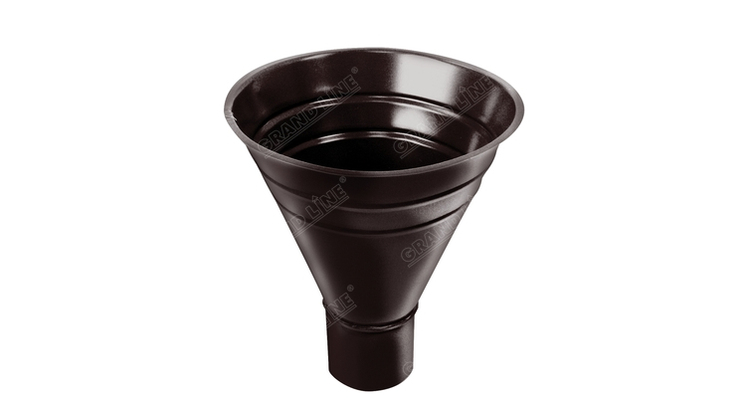 Воронка водосборная, PU 250/90 мм  RAL 8017 шоколад