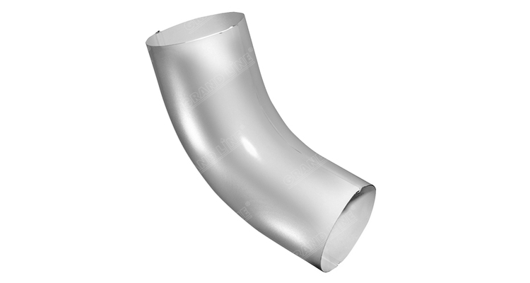 Колено 60 град, PU 90 мм RAL 9003 сигнальный белый