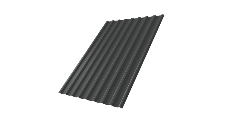 Профнастил С20R 0.45 Drap RAL 7016 антрацитово-серый