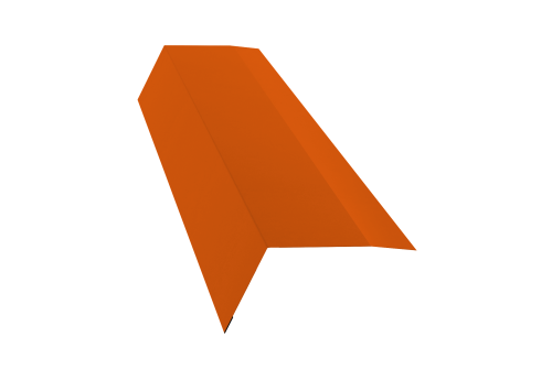 Планка карнизная 100х65 0,45 PE с пленкой RAL 2004 оранжевый (2м)