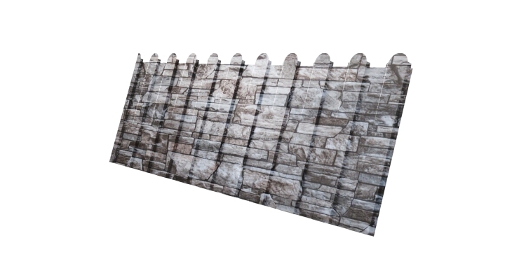 Профнастил С8А фигурный 0,45 Print Elite Fine Stone TwinColor