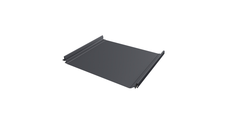 Кликфальц Pro Grand Line 0,5 PurPro Matt 275 с пленкой на замках RAL 7024 мокрый асфальт