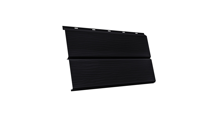 ЭкоБрус 3D 0,345 GL 0,45 Drap с пленкой RAL 9005 черный