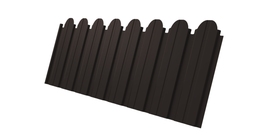 Профнастил С10B фигурный 0,5 PurPro RR 32 темно-коричневый