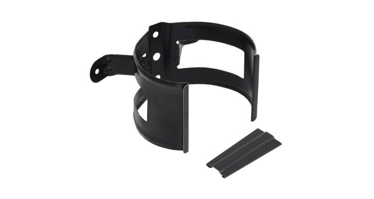 Кронштейн трубы на дерево 90 мм Мatt RAL 9005 черный