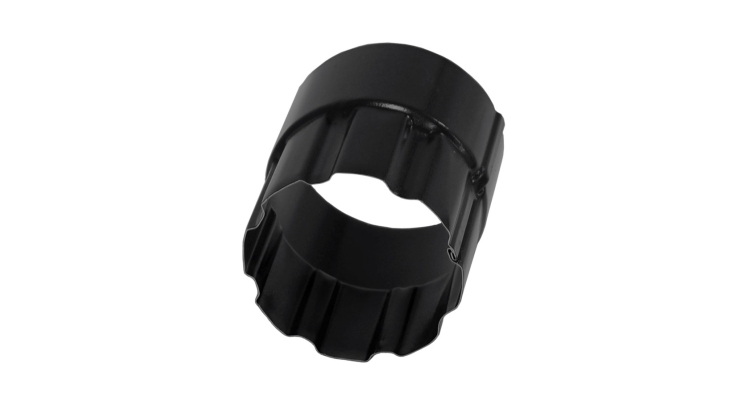 Соединитель трубы 90 мм Мatt RAL 9005 черный