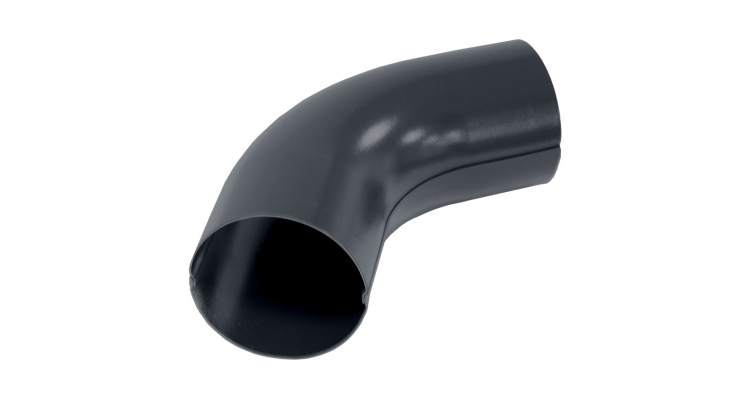 Колено 60 град 100 мм Мatt RAL 7024 мокрый асфальт