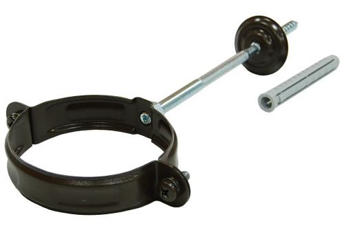 Хомут трубы PU 100 мм RR 32 темно-коричневый