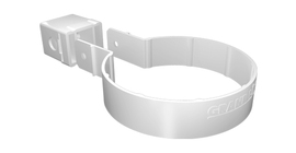 Хомут трубы Kliker ПВХ Grand Line Premium белый (инд.упак.) (RAL 9003)