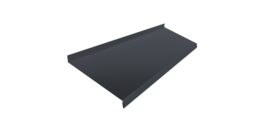 Отлив простой 200 0,5 Rooftop Бархат RAL 7024 мокрый асфальт (3м)