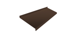 Отлив простой 250 0,45 PE с пленкой RAL 8017 шоколад (3м)