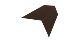 Планка карнизная широкая 100х85 0,45 Drap TwinColor RAL 8017 шоколад (3м)