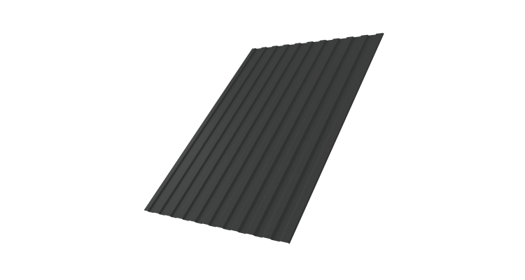 Профнастил С8A 0,45 PE RAL 7016 антрацитово-серый