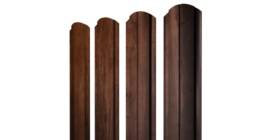 Штакетник Полукруглый Slim фигурный 0,4 Print Premium Cherry Wood Fresh TwinColor