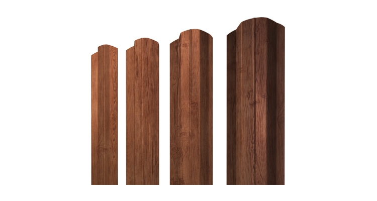 Штакетник М-образный B фигурный 0,45 Print Premium Rowan Fresh TwinColor