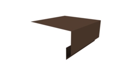 Планка околооконная сложная Блок-хаус new 200х75х27 0,45 Drap TwinColor RAL 8017 шоколад (3м)