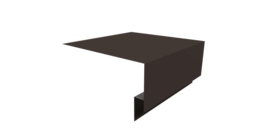 Планка околооконная сложная Блок-хаус new 250х75x27 0,45 PE с пленкой RR 32 темно-коричневый (3м)