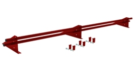 Снегозадержатель трубчатый для фальцевой кровли Optima RAL 3011 3м