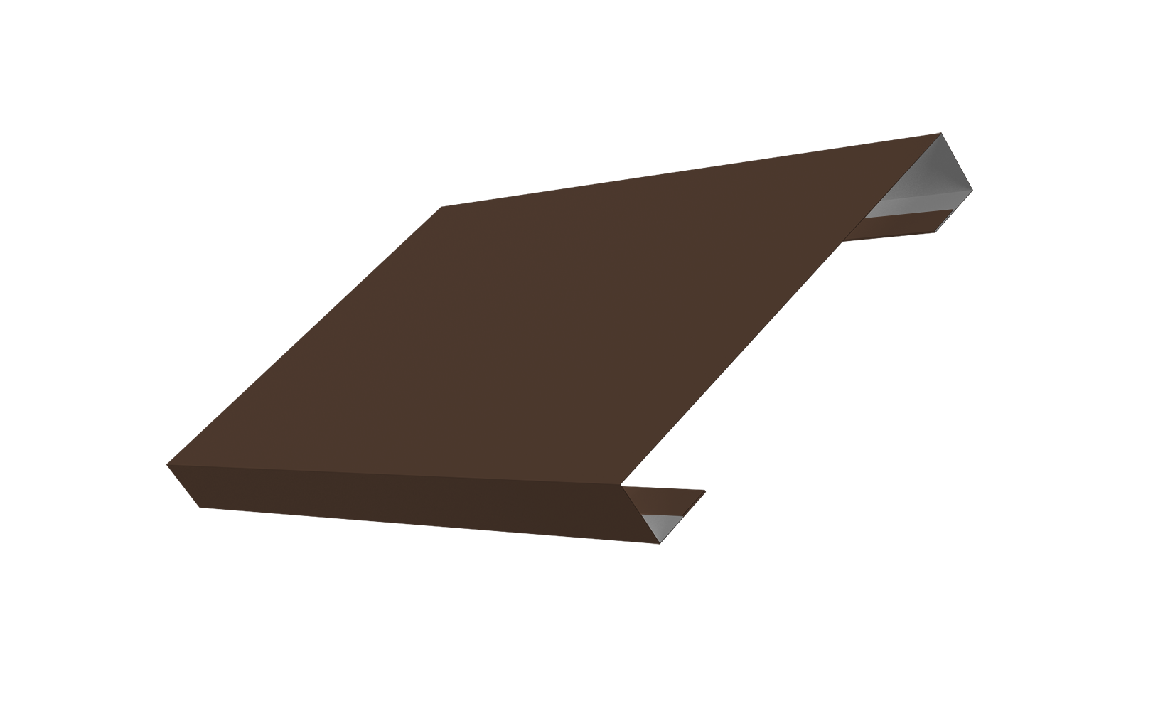 Ламель лицевая 150 забора жалюзи Texas 0.45 PE с пленкой RAL 8017 шоколад