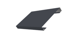 Ламель лицевая 150 забора жалюзи Texas 0.45 Drap с пленкой RAL 7024 мокрый асфальт