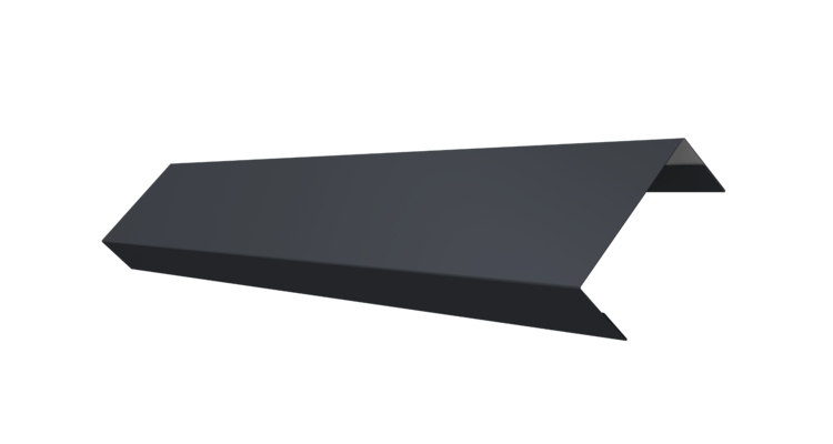 Ламель лицевая 50 забора жалюзи Texas 0.5 Atlas X с пленкой RAL 7024 мокрый асфальт