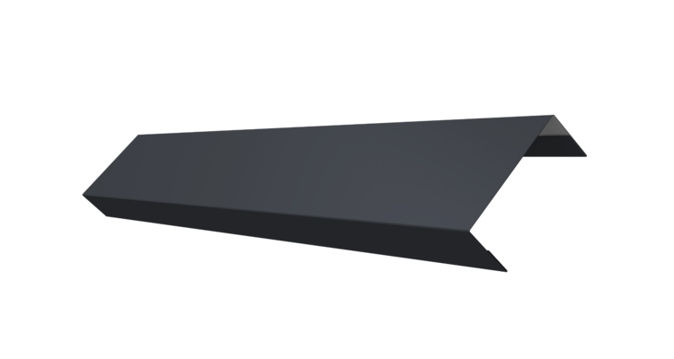 Ламель обратная 50 забора жалюзи Texas 0.45 PE-Double с пленкой RAL 7024 мокрый асфальт