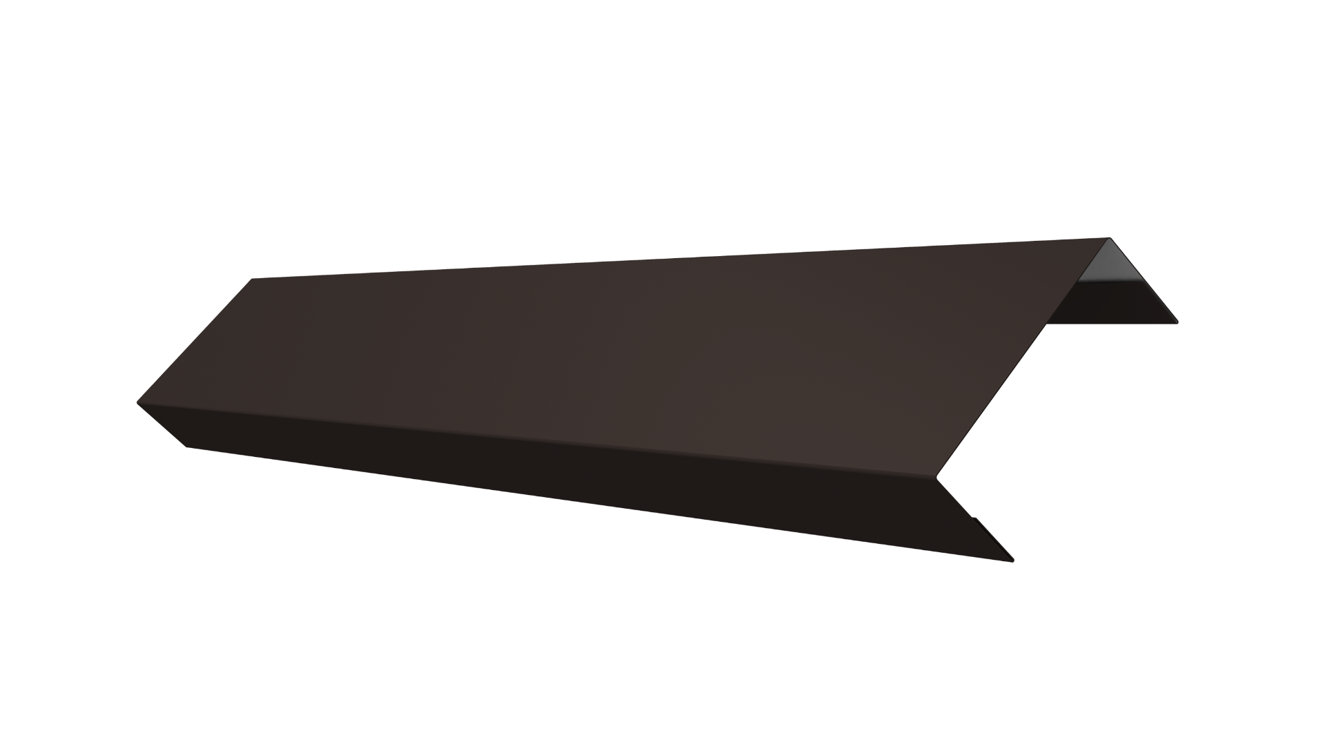 Ламель обратная 50 забора жалюзи Texas 0.5 Rooftop Бархат с пленкой RR 32 темно-коричневый