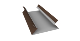 Планка угла внутреннего составная верхняя 0,5 Drap RAL 8017 шоколад (3м)