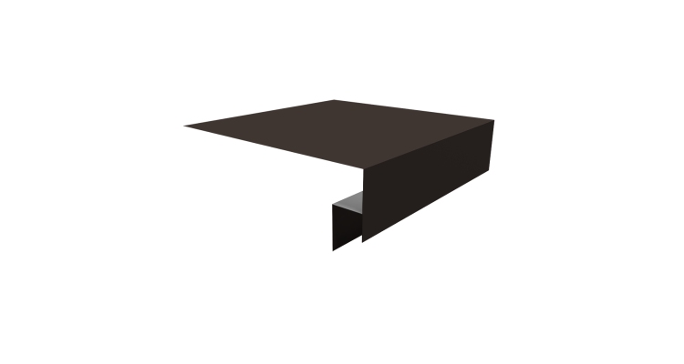 Планка околооконная сложная Экобрус Grand Line 200х50х25 0,5 Drap RR 32 темно-коричневый (2м)