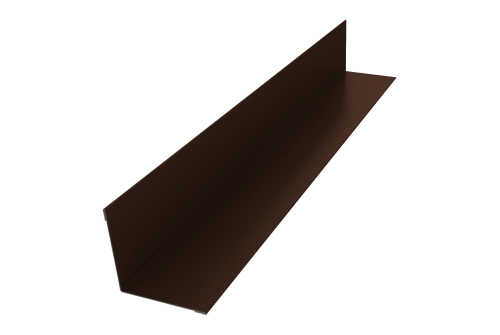Угол внутренний 50х50 0,5 Satin с пленкой RAL 8017 шоколад (3м)