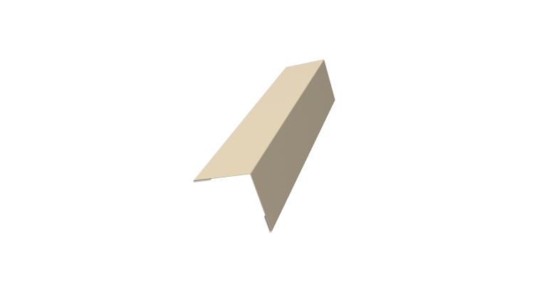 Угол внешний 50х50 0,5 Satin с пленкой RAL 1015 светлая слоновая кость (2м)