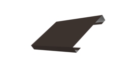 Ламель лицевая 150 забора жалюзи Texas стартовая/финишная для калиток и ворот 0.45 Drap TR с пленкой RR 32 темно-коричневый