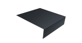 Планка лобовая/околооконная простая 190х50 0,5 Satin Matt RAL 7024 мокрый асфальт (2м)