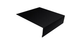 Планка лобовая/околооконная простая 190х50 0,5 Drap RAL 9005 черный (3м)