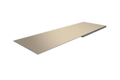 Планка финишная 48х25 0,45 Drap TX RAL 1015 светлая слоновая кость (2м)