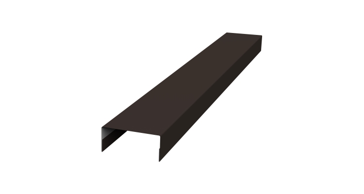 Крышка 30х15 жалюзи Texas 0,5 Satin Matt RR 32 темно-коричневый (2,5м)