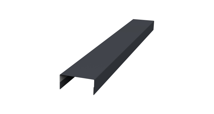 Крышка 30х15 жалюзи Texas 0,5 Satin Matt RAL 7024 мокрый асфальт (3м)