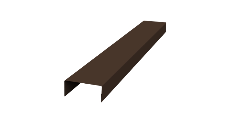 Крышка 45х20 жалюзи Texas 0,45 Drap TwinColor RAL 8017 шоколад (2,5м)