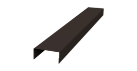 Крышка 45х20 жалюзи Texas 0,5 PurLite Matt RR 32 темно-коричневый (3м)
