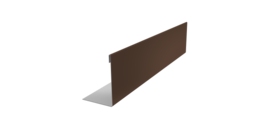 Нащельник 125 Texas 25х35 0,7 PE RAL 8017 шоколад (L1,8)