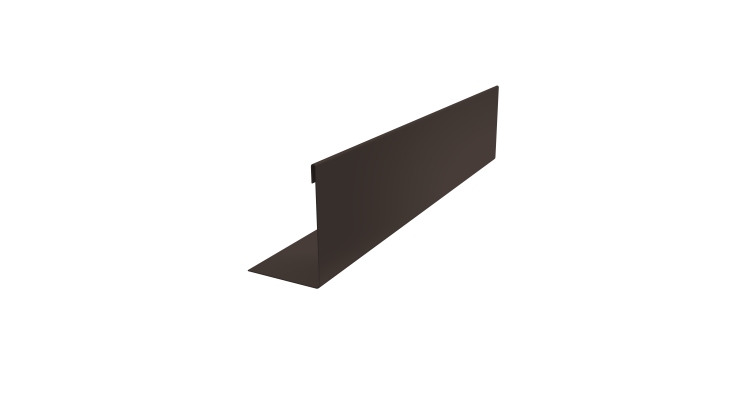 Нащельник 125 Texas 25х35 0,45 Drap-double TX RR 32 темно-коричневый (L2,0)