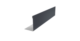 Нащельник 125 Texas 25х35 0,5 Rooftop Бархат RAL 7024 мокрый асфальт (L1,5)